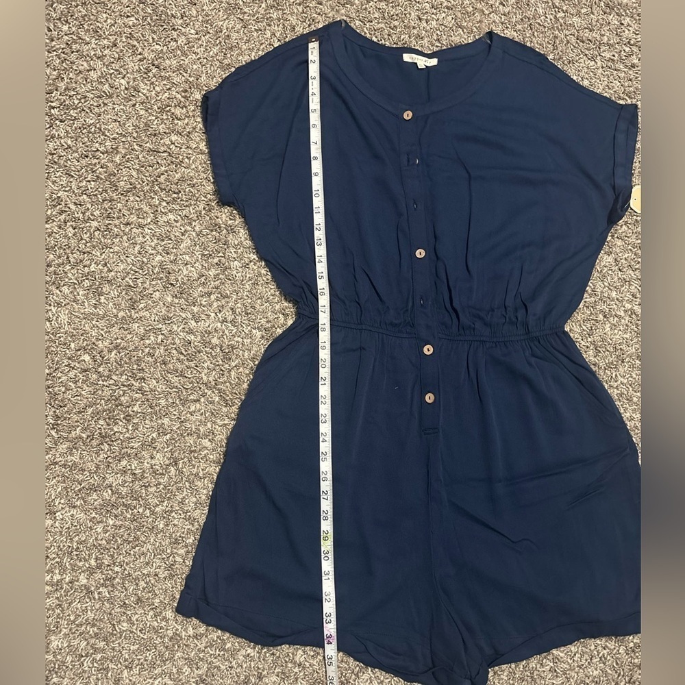 Copper Key Midnight Blue Button-Up Top - Picture 7 of 11